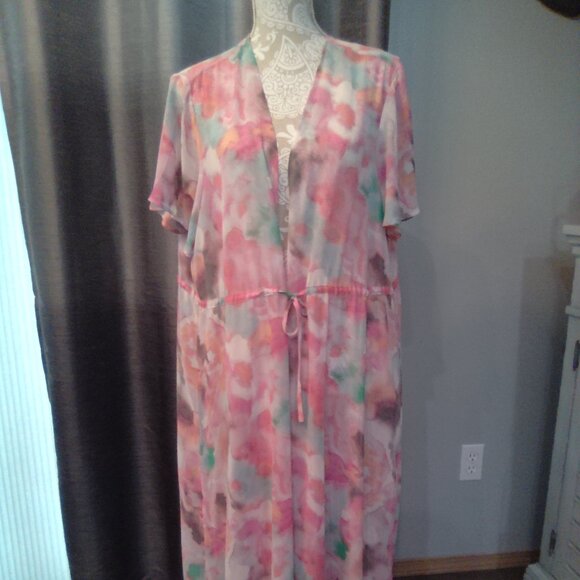 Torrid Watercolor Kimono Cover - Picture 1 of 6